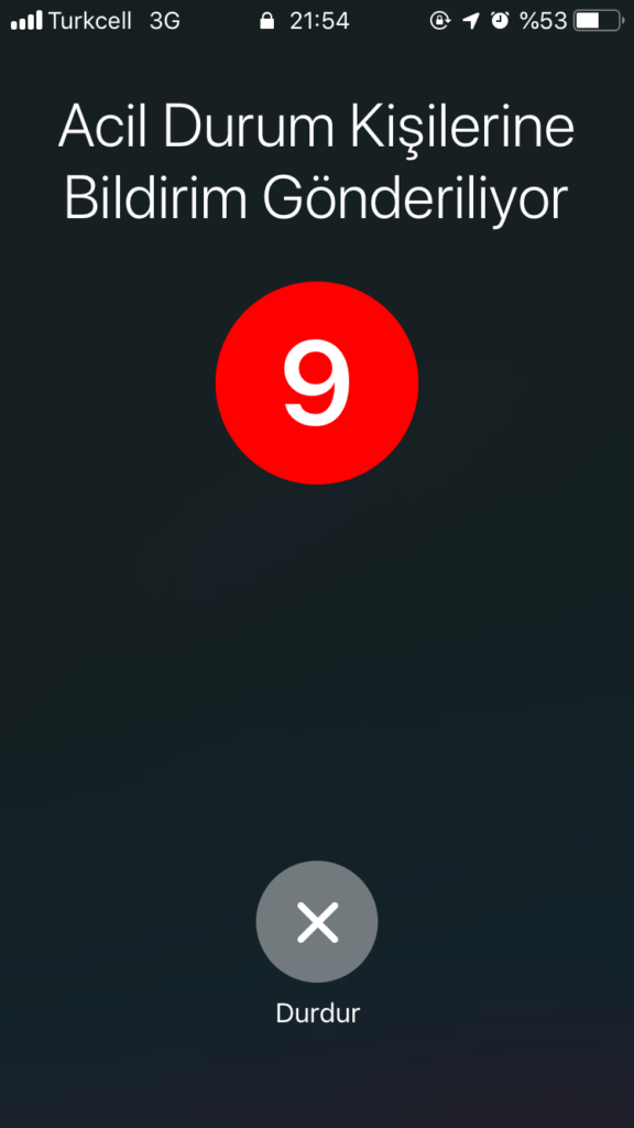 Acil Durumda Hayatınızı Kurtarabilecek iPhone Özelliği: Acil SOS 8 Acil Durumda Hayatınızı Kurtarabilecek iPhone Özelliği: Acil SOS 8