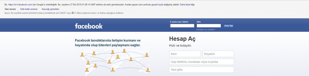 Google Önbellek ile Açılmayan Web Sitesini Görüntüleme 3 önbellek