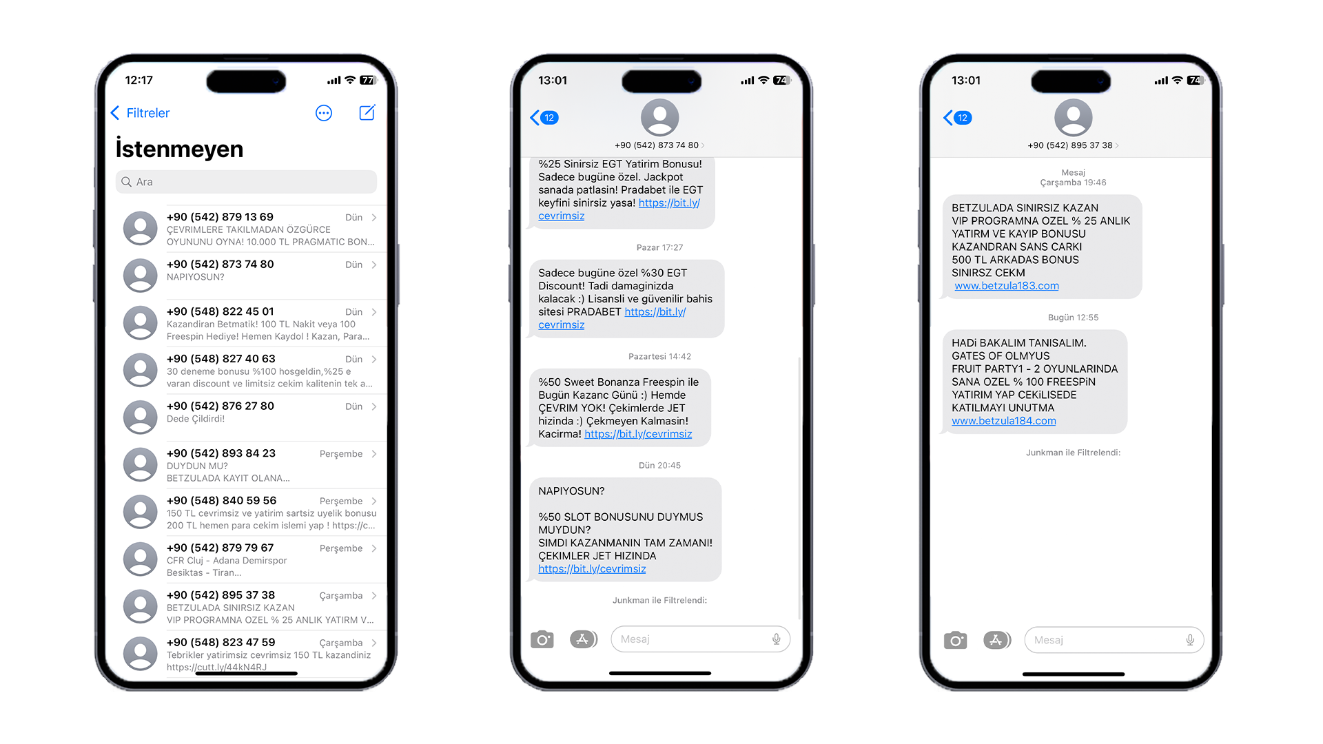 Bahis Sitelerinden Gelen Spam SMS'leri Nasıl Engellersiniz? 1 Bahis Sitelerinden Gelen Spam SMS'leri Nasıl Engellersiniz? 1