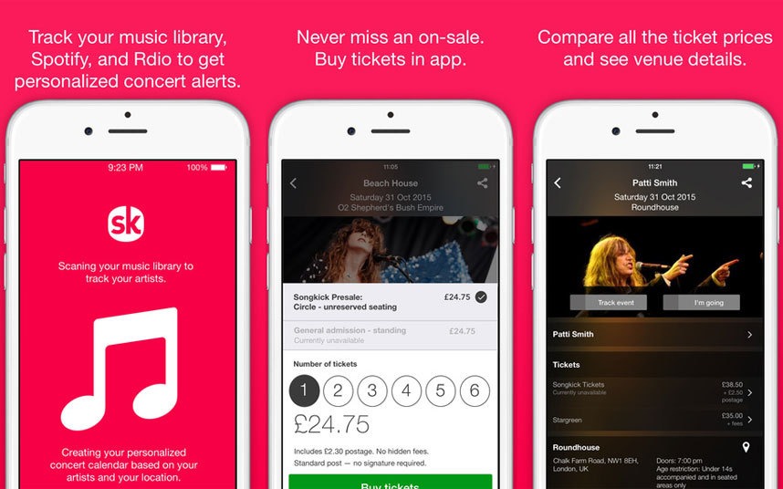 Songkick: Çevrenizdeki Konserlerden Haberdar Olun 2 songkick